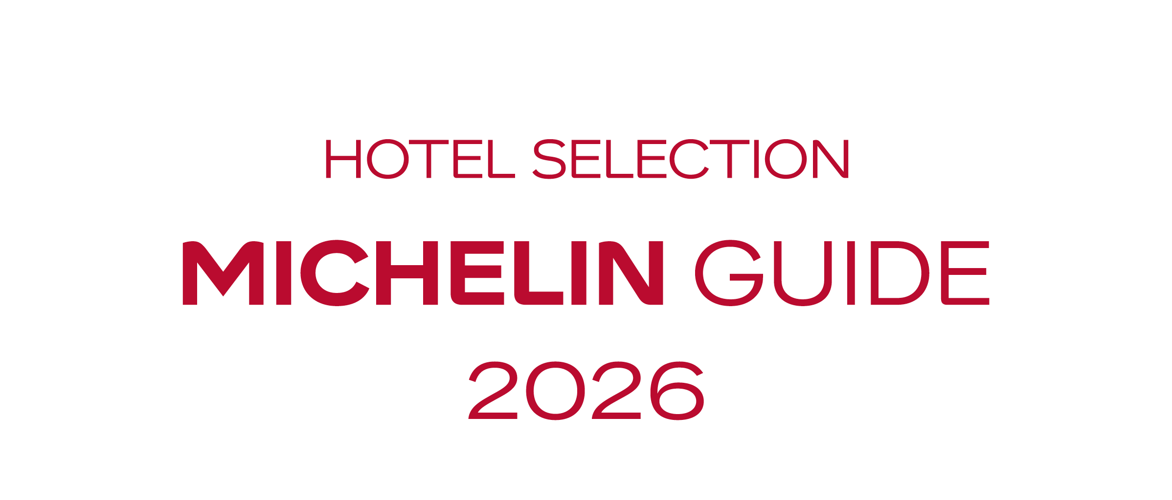 Hotel Selection Michelin Guide 2026
